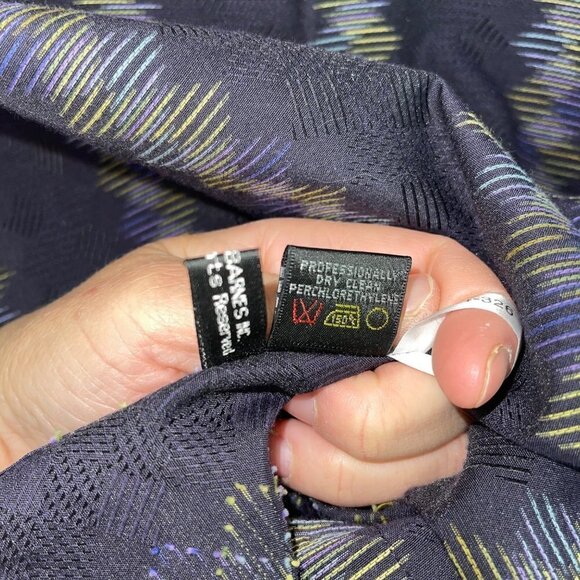 Jhane Barnes Button Up Shirt Mens Size XL Vintage Italian Woven Cotton Linen - Picture 6 of 10